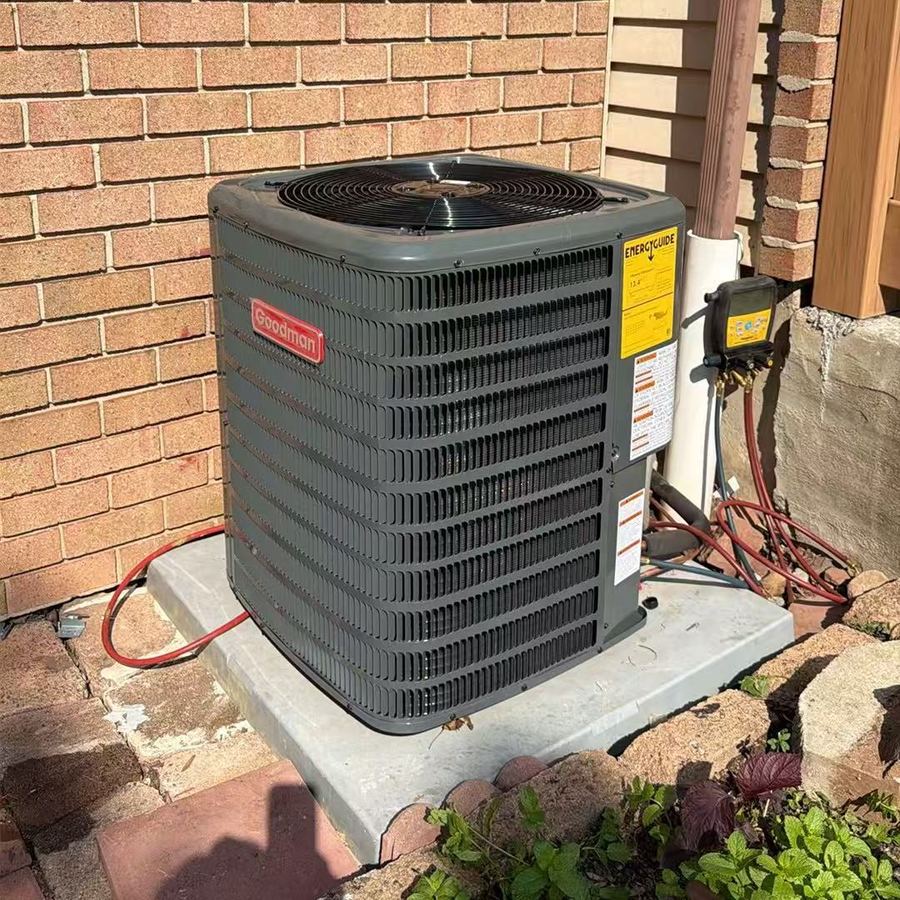 Central air system installed by Aura HVAC