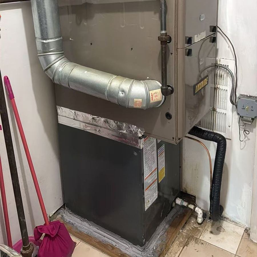 Central air system installed by Aura HVAC