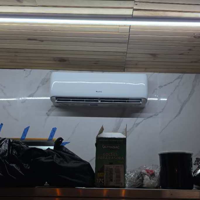 Ductless mini-split indoor unit installed by Aura HVAC