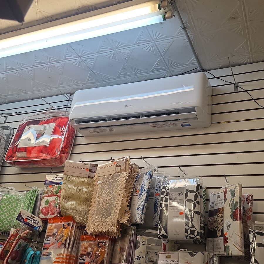 Ductless mini-split indoor unit installed by Aura HVAC
