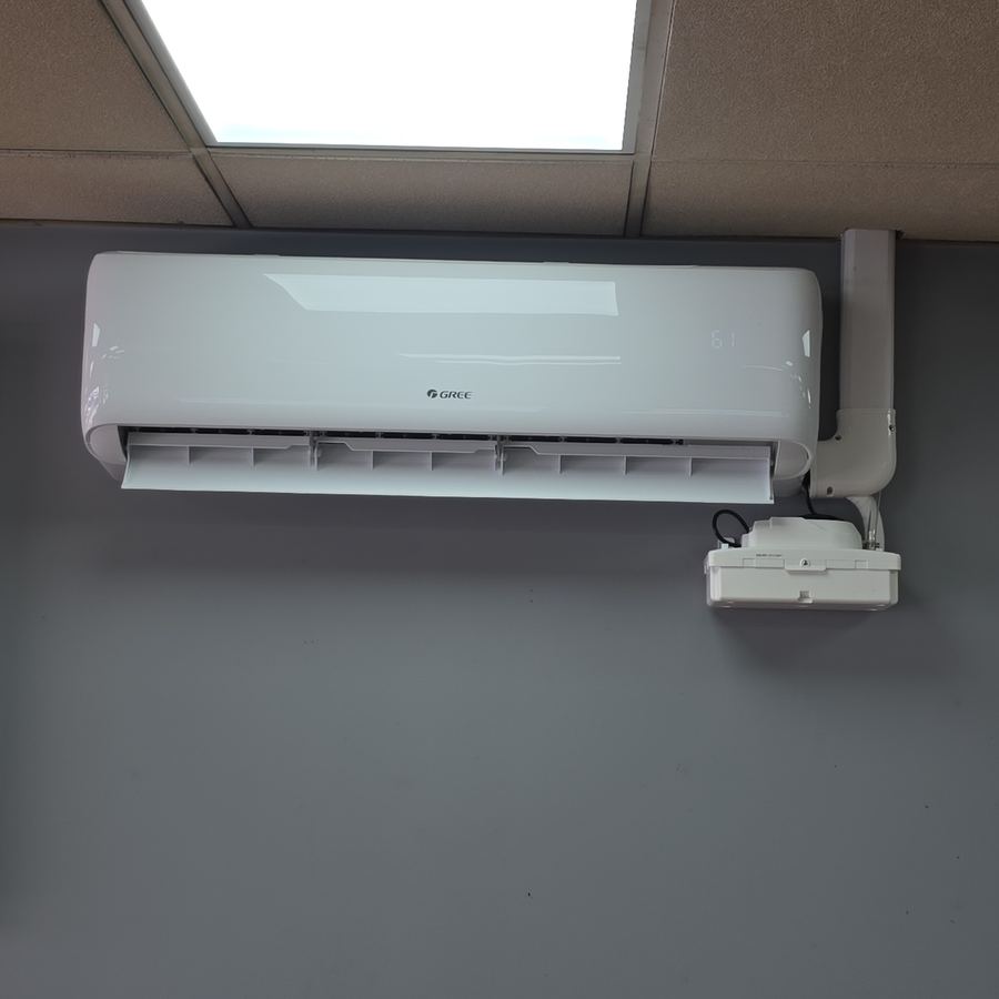 Ductless mini-split indoor unit installed by Aura HVAC