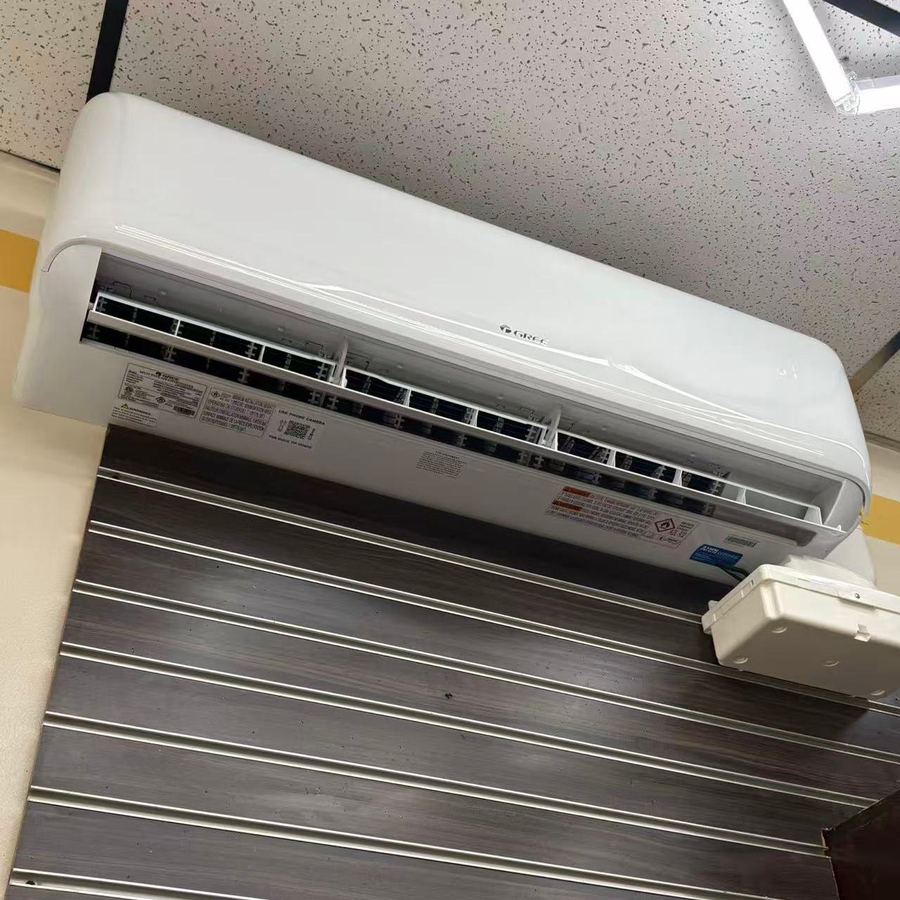 Ductless mini-split indoor unit installed by Aura HVAC