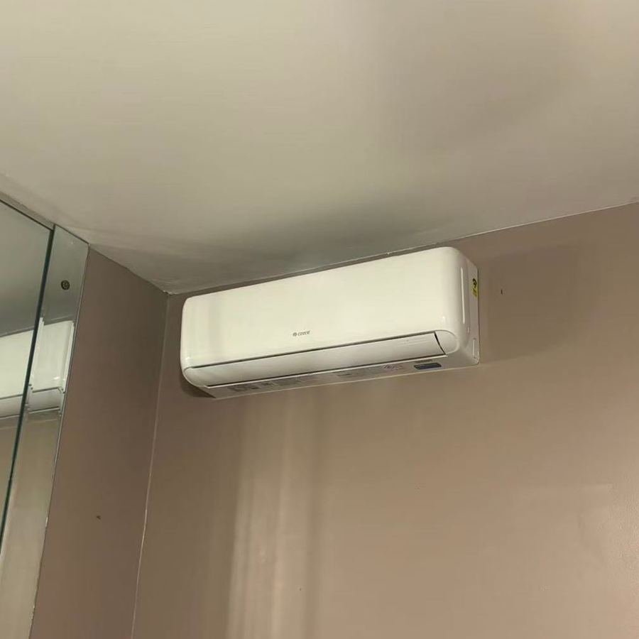 Ductless mini-split indoor unit installed by Aura HVAC