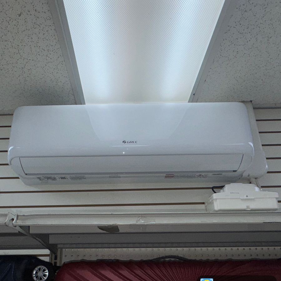 Ductless mini-split indoor unit installed by Aura HVAC